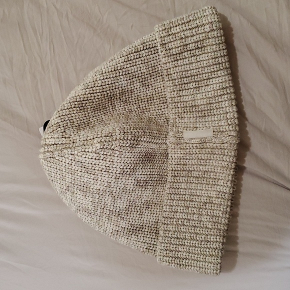 Nwt Lululemon Cotton Blend Ribbed Unisex Beanie L/Xl Bone/White/linen - Picture 6 of 6